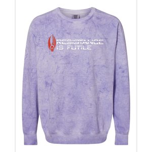 Resistance Is Futile Colorblast Crewneck Sweatshirt