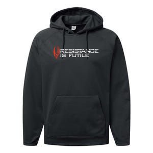 Resistance Is Futile Performance Fleece Hoodie