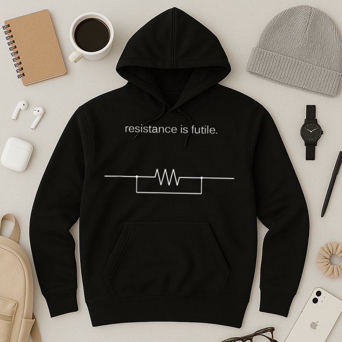 Resistance Is Futile Borg Geek Electronics Engineers Hoodie