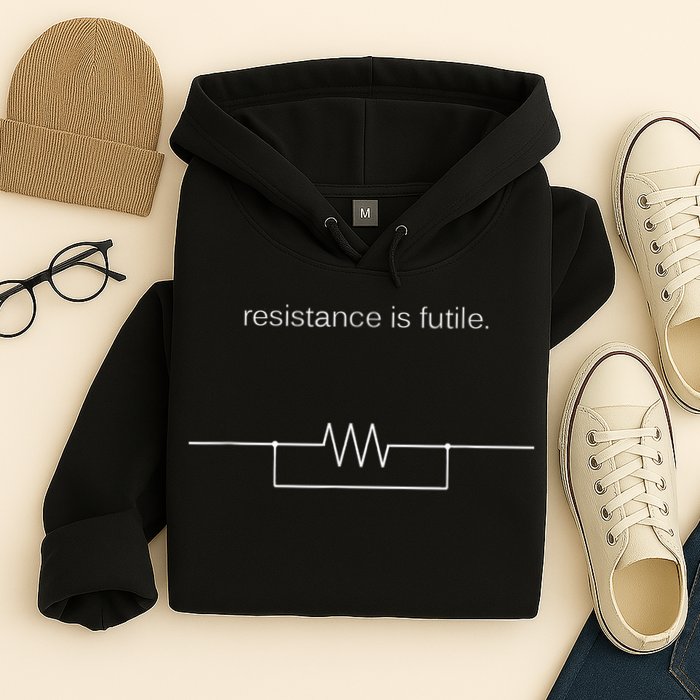 Resistance Is Futile Borg Geek Electronics Engineers Hoodie