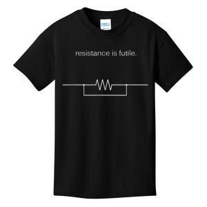 Resistance Is Futile Borg Geek Electronics Engineers Kids T-Shirt