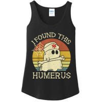 Retro I Found This Humerus Halloween Ghost Nurse Humorous Ladies Essential Tank