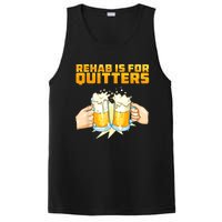 Rehab Is For Quitters Funny Rehabilition Wine Beer Lovers PosiCharge Competitor Tank