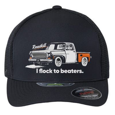 Roadkill I Flock To Beaters Flexfit Unipanel Trucker Cap