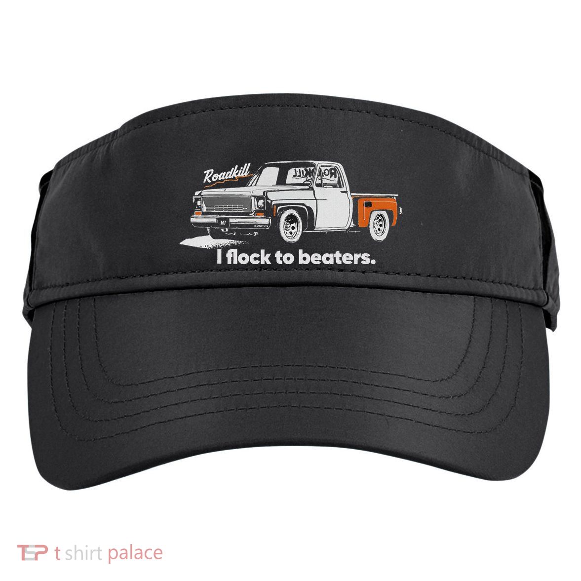 Roadkill I Flock To Beaters Adult Drive Performance Visor