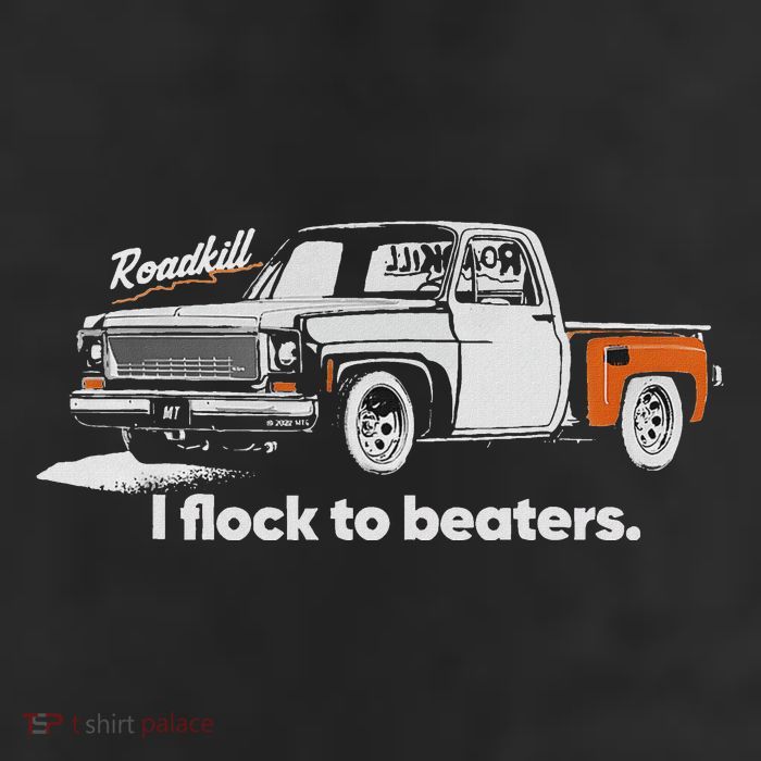 Roadkill I Flock To Beaters Adult Drive Performance Visor