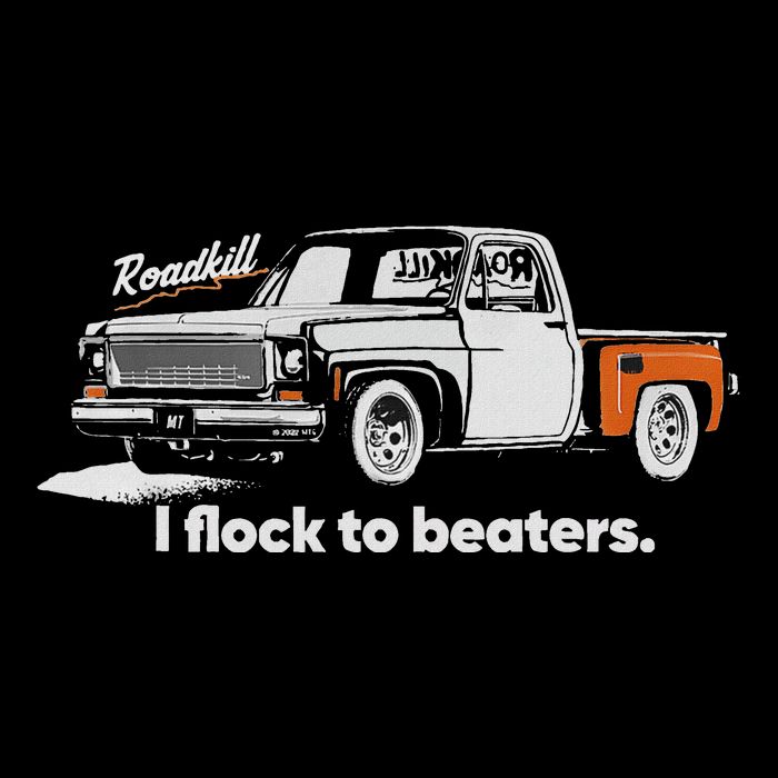 Roadkill I Flock To Beaters Bucket Hat