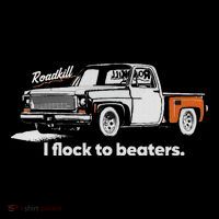 Roadkill I Flock To Beaters Flatbill Hat