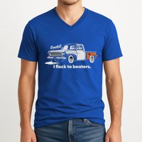 Roadkill I Flock To Beaters V-Neck T-Shirt