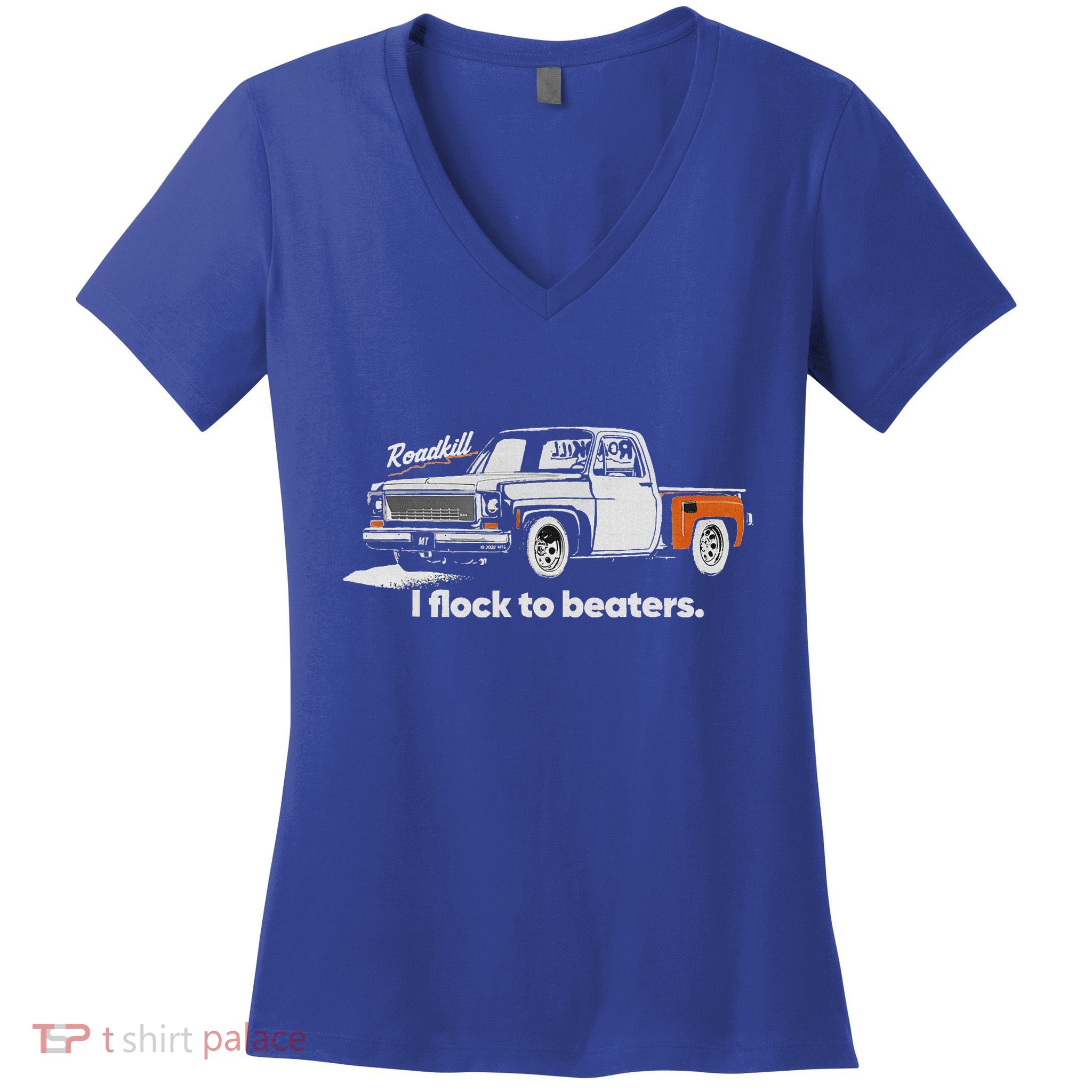 Roadkill I Flock To Beaters Women's V-Neck T-Shirt