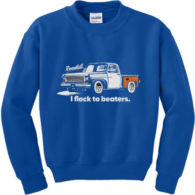 Roadkill I Flock To Beaters Kids Sweatshirt