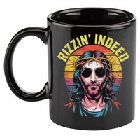 Rizzin Indeed Funny Jesus He Is Rizzin Easter Christian 11oz C Handle Ceramic Mug