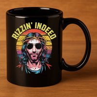 Rizzin Indeed Funny Jesus He Is Rizzin Easter Christian 11oz C Handle Ceramic Mug