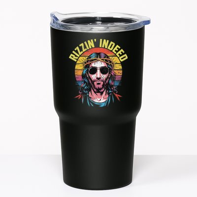Rizzin Indeed Funny Jesus He Is Rizzin Easter Christian Tumbler