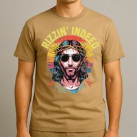 Rizzin Indeed Funny Jesus He Is Rizzin Easter Christian T-Shirt
