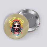 Rizzin Indeed Funny Jesus He Is Rizzin Easter Christian Button