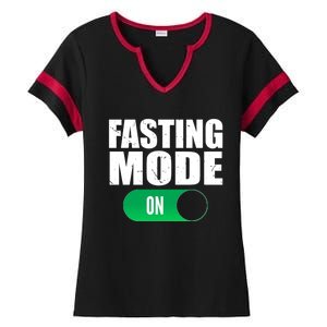 Ramadan Intermittent Fasting Fasting Mode On Gift Ladies Halftime Notch Neck Tee