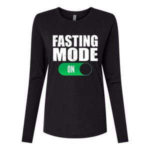 Ramadan Intermittent Fasting Fasting Mode On Gift Womens Cotton Relaxed Long Sleeve T-Shirt