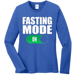 Ramadan Intermittent Fasting Fasting Mode On Gift Ladies Long Sleeve Shirt