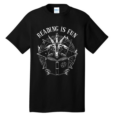 Reading Is Fun Baphomet Goat Tall T-Shirt