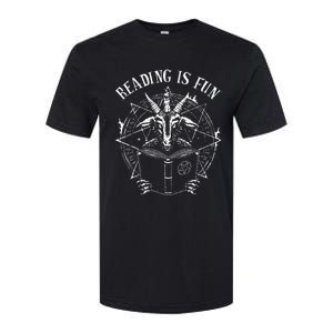 Reading Is Fun Baphomet Goat Softstyle CVC T-Shirt