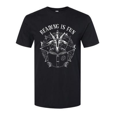 Reading Is Fun Baphomet Goat Softstyle CVC T-Shirt