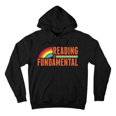 Reading Is Fundamental Retro Rainbow Book Worm Hoodie