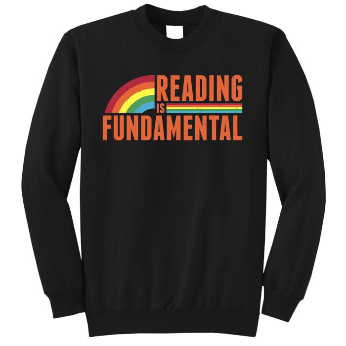 Reading Is Fundamental Retro Rainbow Book Worm Sweatshirt