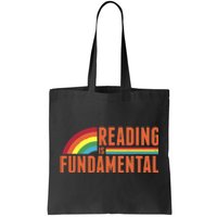 Reading Is Fundamental Retro Rainbow Book Worm Tote Bag