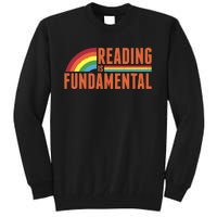 Reading Is Fundamental Retro Rainbow Book Worm Tall Sweatshirt