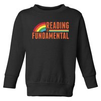 Reading Is Fundamental Retro Rainbow Book Worm Toddler Sweatshirt