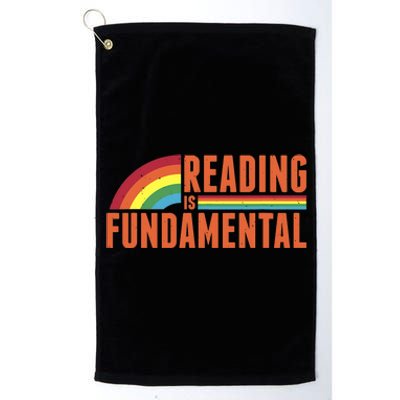 Reading Is Fundamental Retro Rainbow Book Worm Platinum Collection Golf Towel