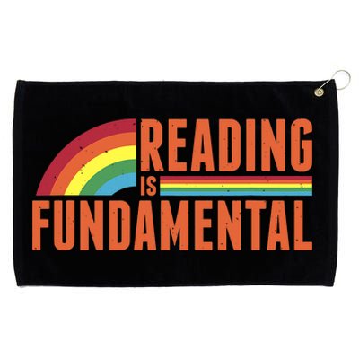 Reading Is Fundamental Retro Rainbow Book Worm Grommeted Golf Towel