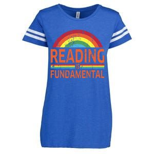 Reading is Fundamental Poetry Bookworm And Book Reader Enza Ladies Jersey Football T-Shirt