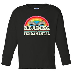 Reading Is Fundamental Geeky Bookworm Poetry Literature Toddler Long Sleeve Shirt