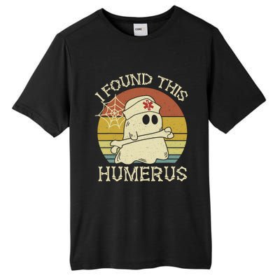 Retro I Found This Humerus Halloween Ghost Nurse Humorous Cute Gift Tall Fusion ChromaSoft Performance T-Shirt