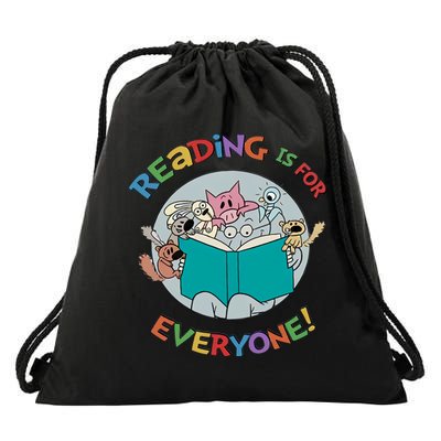 Reading If For Everyone Reading Lover Bookworm Read Across America Reading Day Drawstring Bag