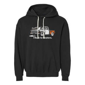 Roadkill I Flock To Beaters Adult Garment-Dyed Fleece Hoodie