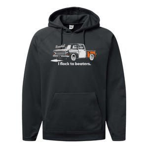 Roadkill I Flock To Beaters Adult Performance Fleece Hoodie