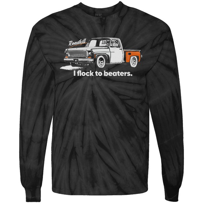 Roadkill I Flock To Beaters Adult Tie-Dye Long Sleeve Shirt