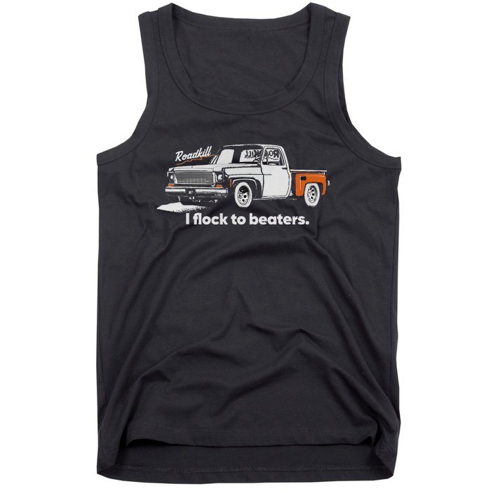 Roadkill I Flock To Beaters Adult Tank Top