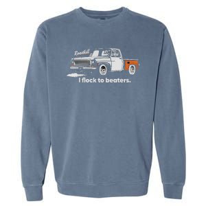 Roadkill I Flock To Beaters Adult Garment-Dyed Sweatshirt