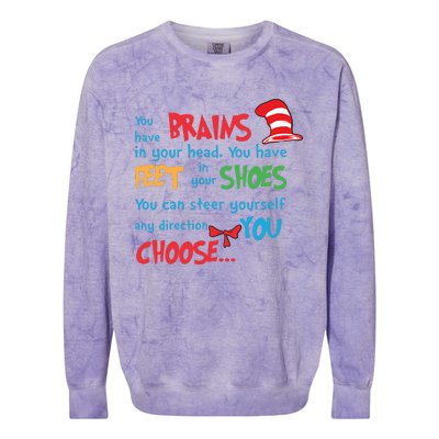 Reading Is For Everyone Reading Lover Reading Day Quote Read Across America Colorblast Crewneck Sweatshirt