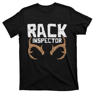 Rack Inspector Funny Deer Elk Buck Bow Hunting Hunter Gift T-Shirt