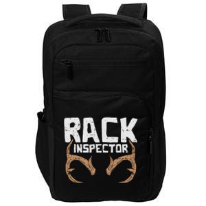 Rack Inspector Funny Deer Elk Buck Bow Hunting Hunter Gift Impact Tech Backpack