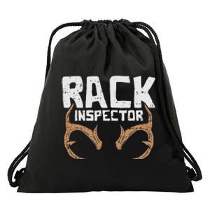 Rack Inspector Funny Deer Elk Buck Bow Hunting Hunter Gift Drawstring Bag