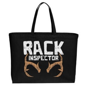 Rack Inspector Funny Deer Elk Buck Bow Hunting Hunter Gift Cotton Canvas Jumbo Tote