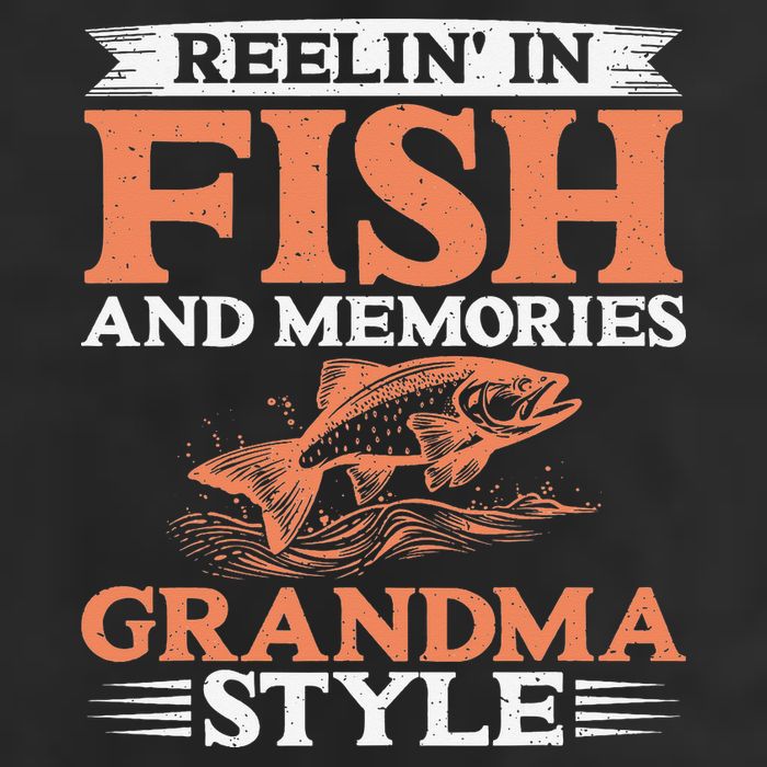 Reelin In Fish And Memories Grandma Style Grandma Fishing Golf Towel