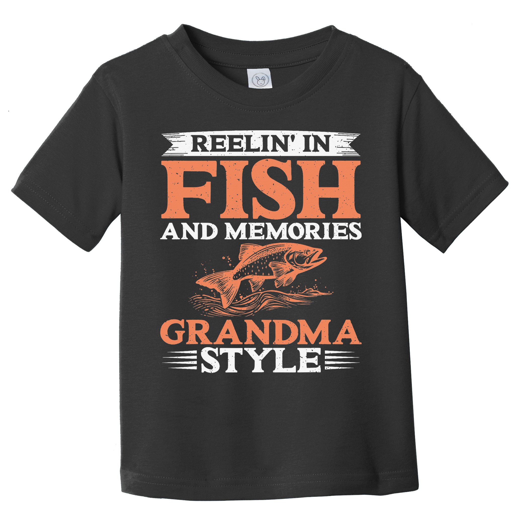 Reelin In Fish And Memories Grandma Style Grandma Fishing Toddler T-Shirt