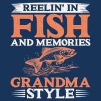 Reelin In Fish And Memories Grandma Style Grandma Fishing Infant Baby Jersey Bodysuit